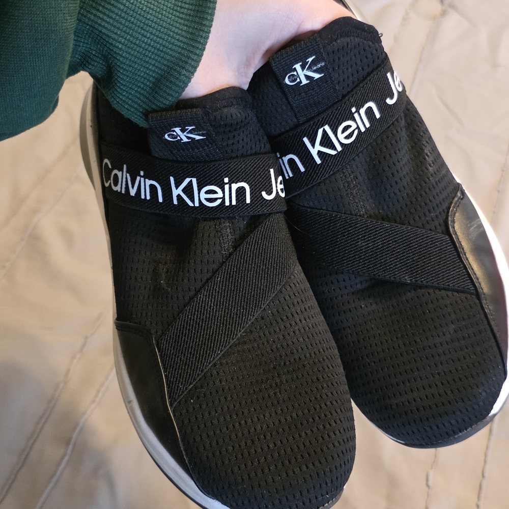 Calvin Klein Black Slip-On Sneakers